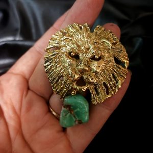 Скифский лев с хризопразом от семелена