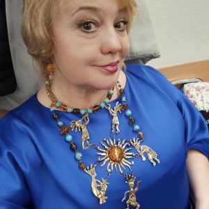 Дизайнерское колье Хоровод кокипели. от Семелены на авторе в Кремлевском Дворце създов